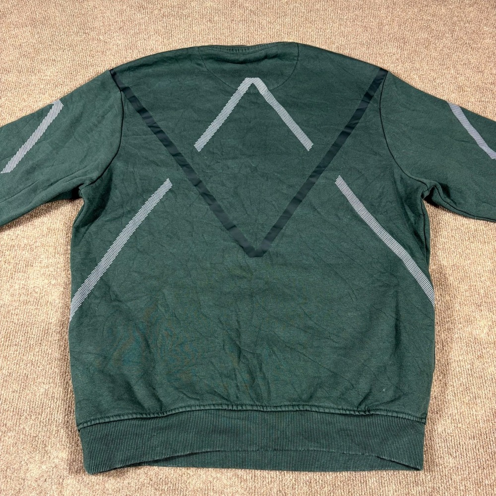 Status Quo Sweatshirt Men Large Green Graphic Explorer Pullover Outdoor Gorpcore - Picture 8 of 10